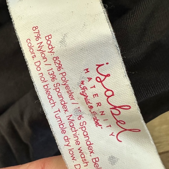 Ingrid + Isabel Maternity Active Black Leggings - Picture 5 of 9